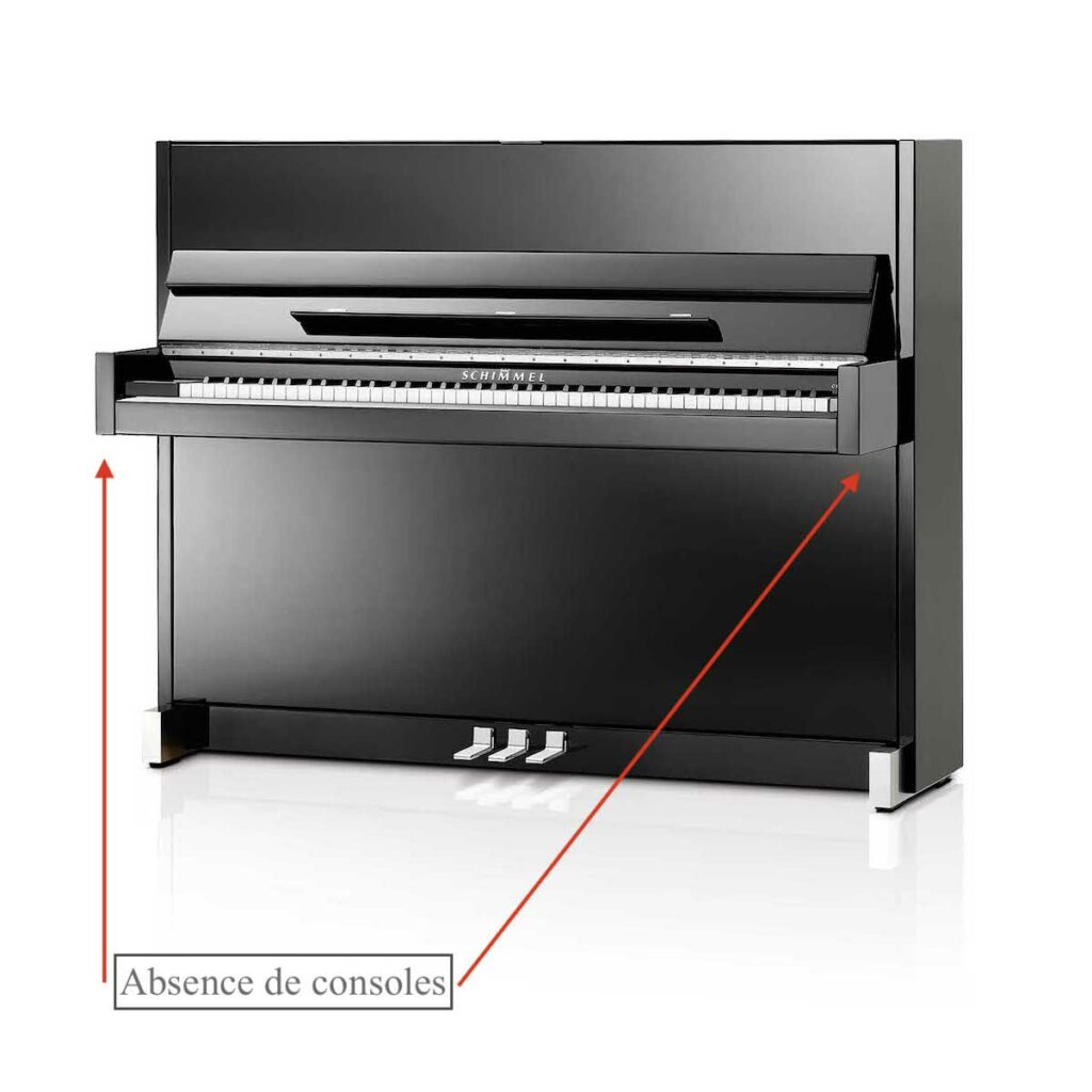piano droit moderne